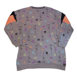 The Nightmare Before Christmas Womens 3XL Sleepwear Long Sleeve Gray 3XL